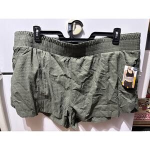 Womens Shorts Size XXXL 22 Green Avia Hybrid Run Short Pockets Liner Comfortable